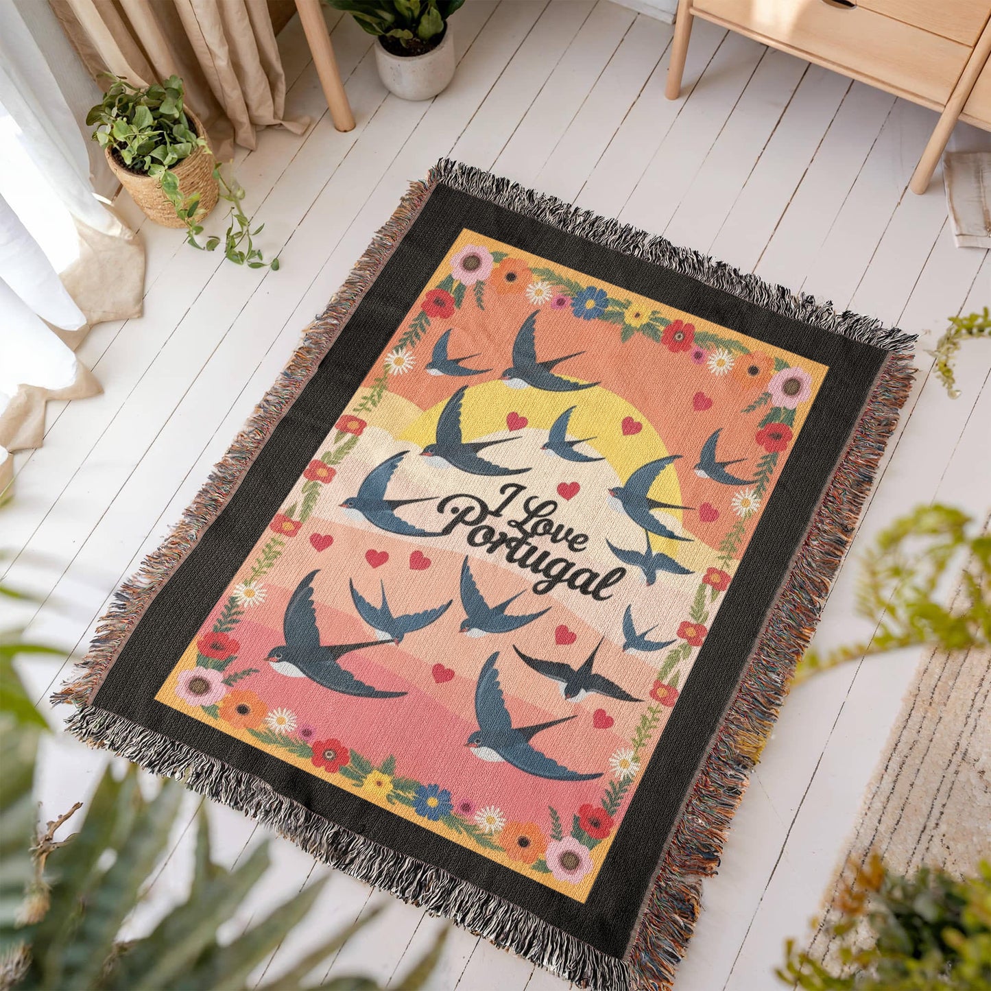 Portuguese Swallows Blanket