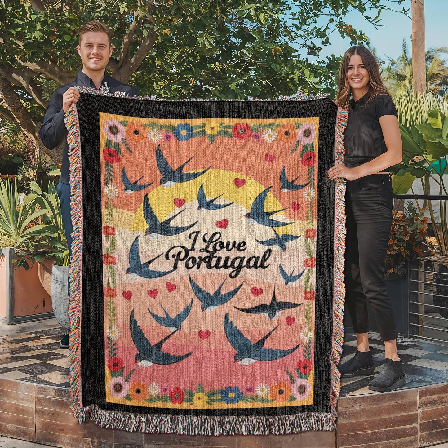Portuguese Swallows Blanket