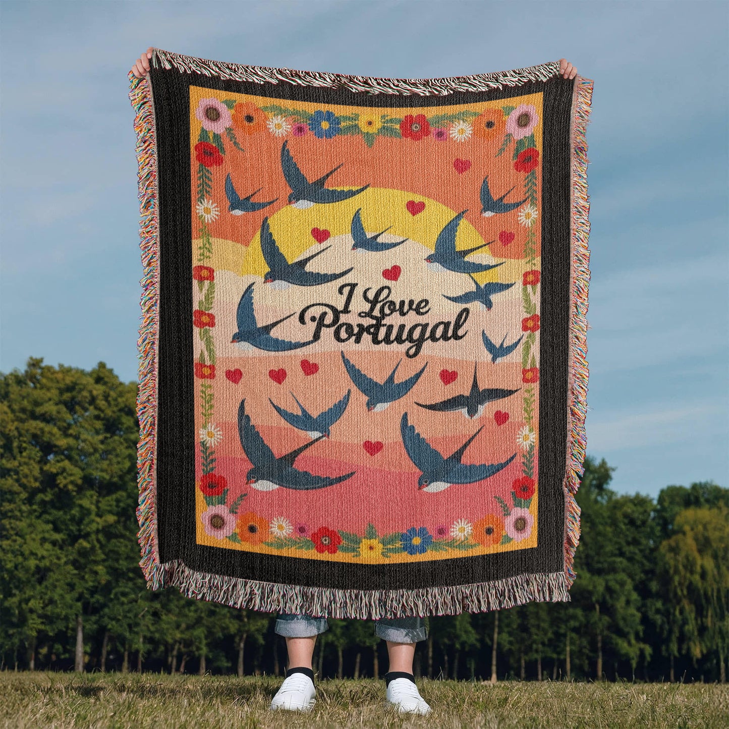 Portuguese Swallows Blanket