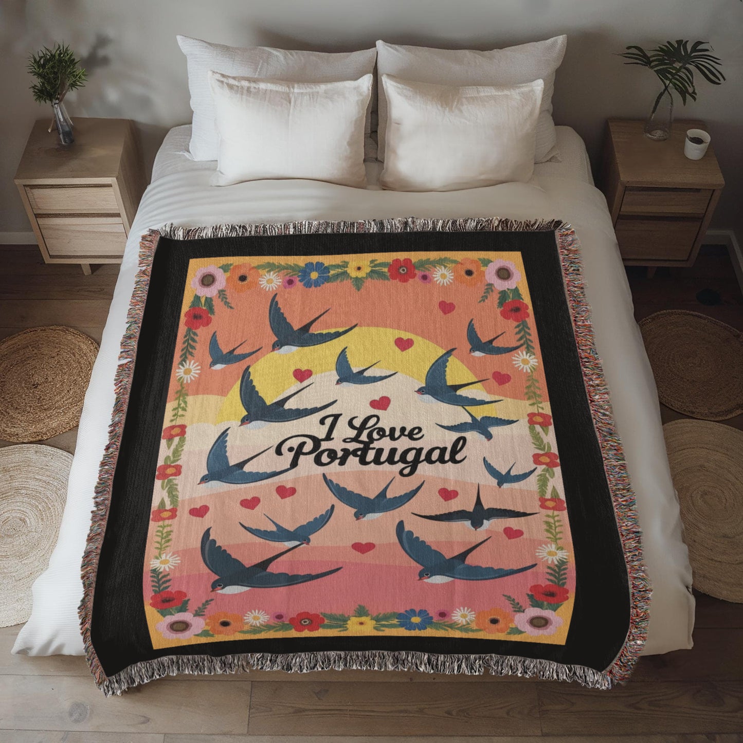 Portuguese Swallows Blanket