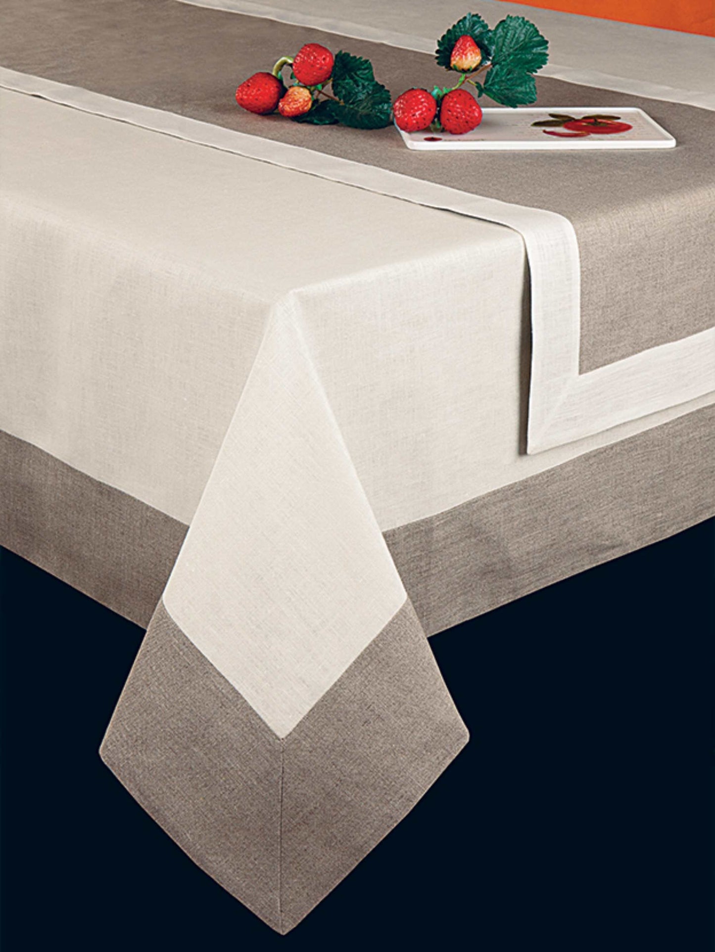 Handmade Portuguese Linen Tablecloth, Luxury Table Linen