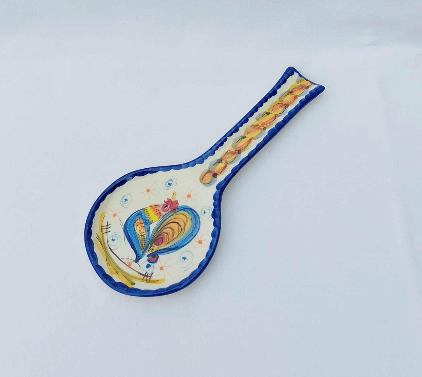 Ceramic Spoon Rest| Traditional portuguese ceramic| Hand painted ceramic| Traditional ceramic for kitchen| Gifts for chefs