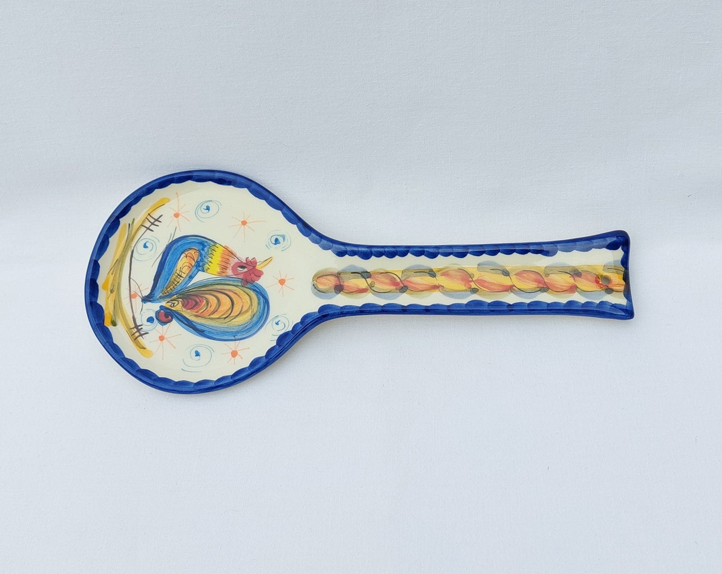 Ceramic Spoon Rest| Traditional portuguese ceramic| Hand painted ceramic| Traditional ceramic for kitchen| Gifts for chefs