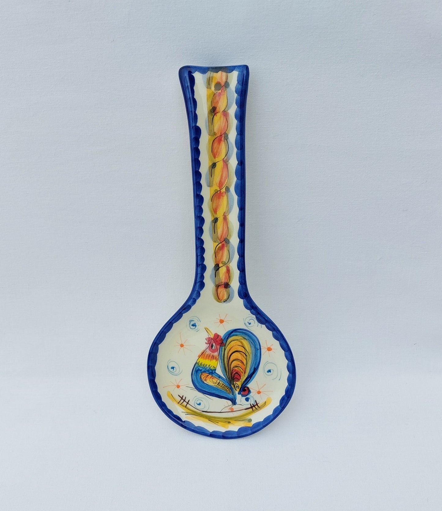 Ceramic Spoon Rest| Traditional portuguese ceramic| Hand painted ceramic| Traditional ceramic for kitchen| Gifts for chefs