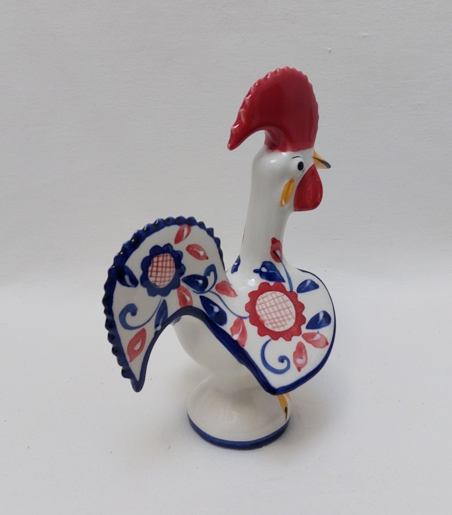 Portuguese rooster, Portuguese rooster figurine, Portuguese lucky rooster, Portuguese Barcelos Rooster, Portuguese Ceramic