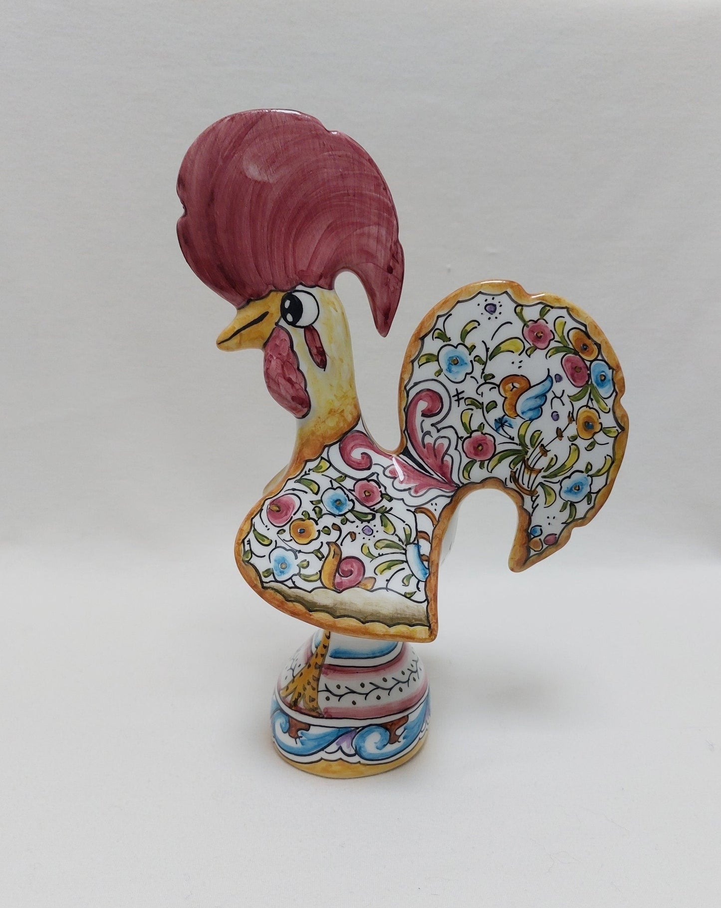 Portuguese Rooster | Barcelos Rooster | Hand Painted Ceramic Rooster | Singular Gift | Rustic Rooster | Multicolor Portuguese Rooster