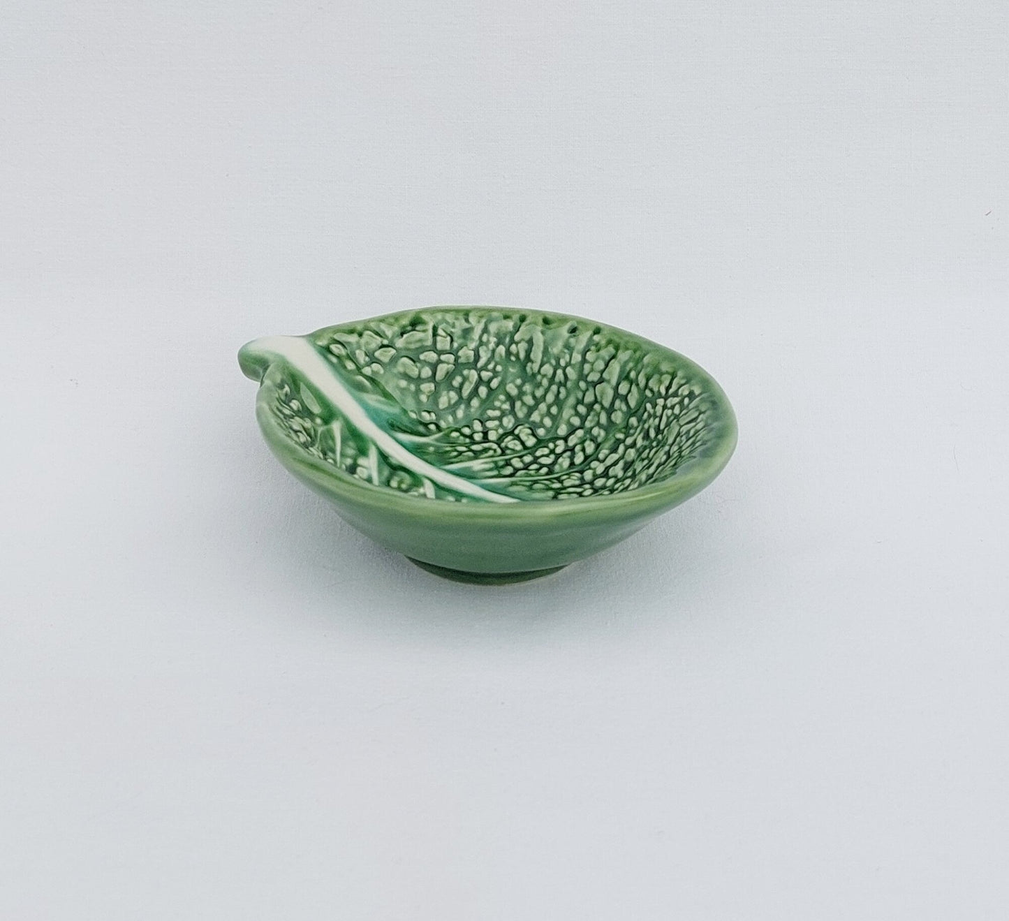 Sushi Soy Sauce bowl, Sauce bowl, Ceramic bowl for sauce, Ceramic bowl handmade pottery, Portuguese ceramics, Ceramic Cabbage leaf design