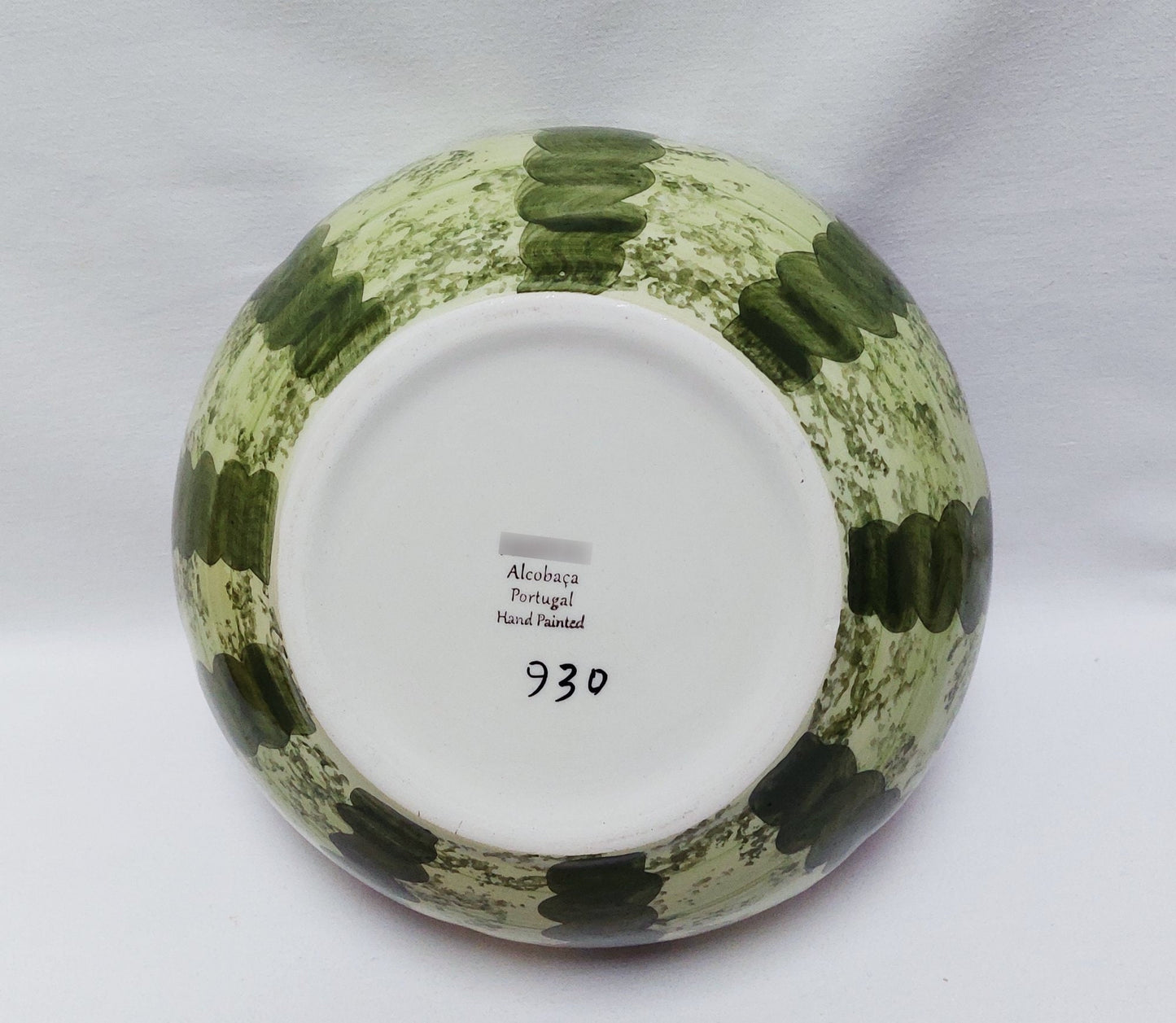 Hand Painted Ceramic Salad Bowl, Portuguese Watermelon Design