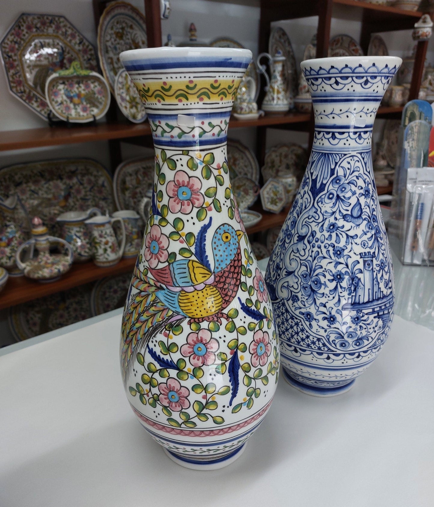 Ceramic water jug, Hand Painted Ceramic Jug, Wedding gift, Singular Gift, Decorative ceramic jug, Portuguese Hand Painted Ceramic