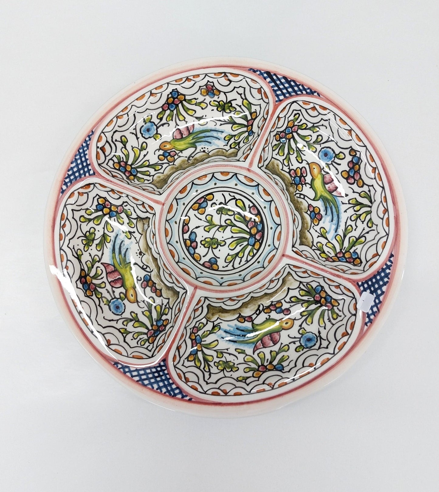 Aperitif Ceramic tray, Ceramic tray, Snack tray, Singular Gift, Portuguese Ceramic, Hand painted ceramic, Aperitif Platter