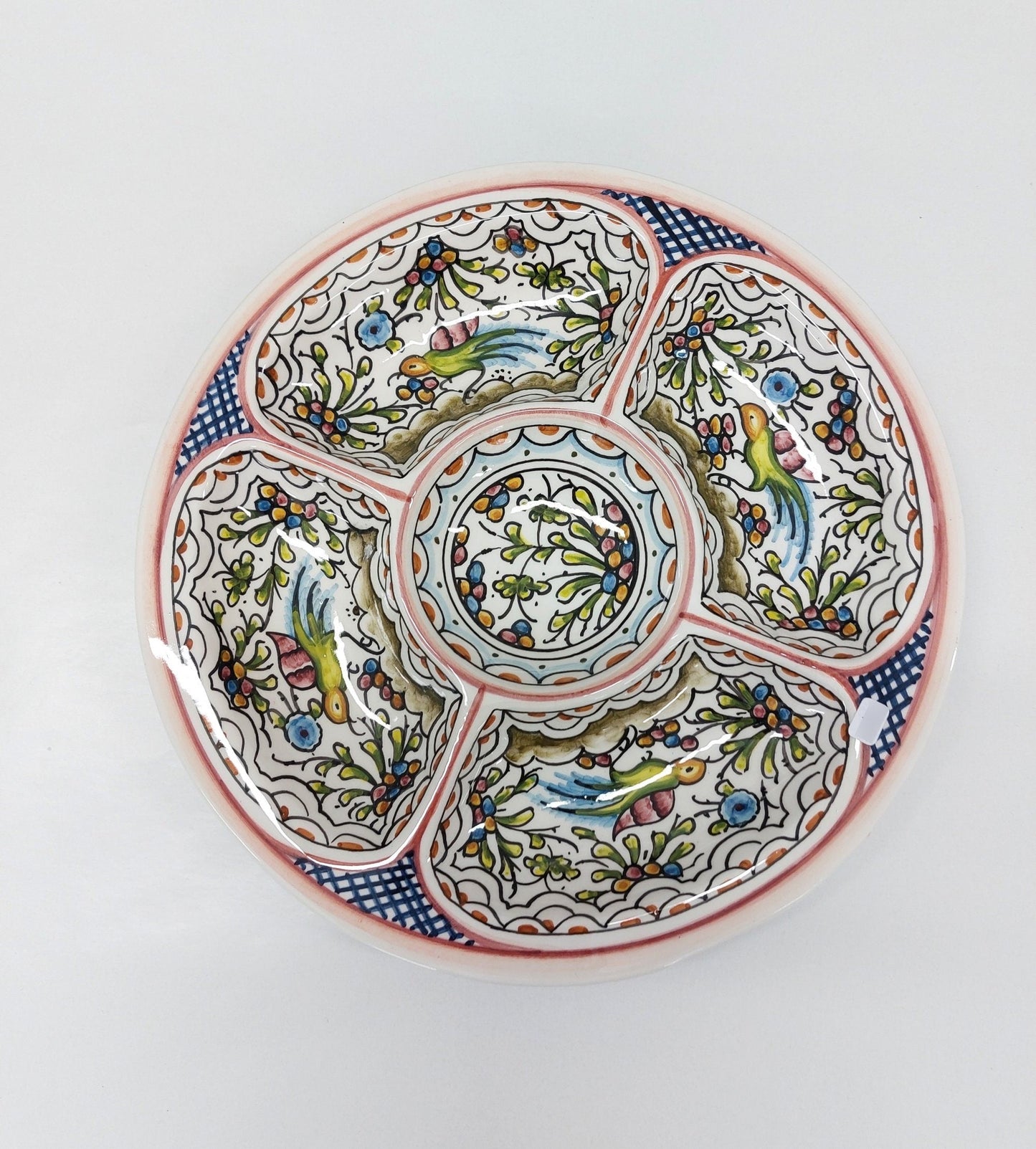 Aperitif Ceramic tray, Ceramic tray, Snack tray, Singular Gift, Portuguese Ceramic, Hand painted ceramic, Aperitif Platter