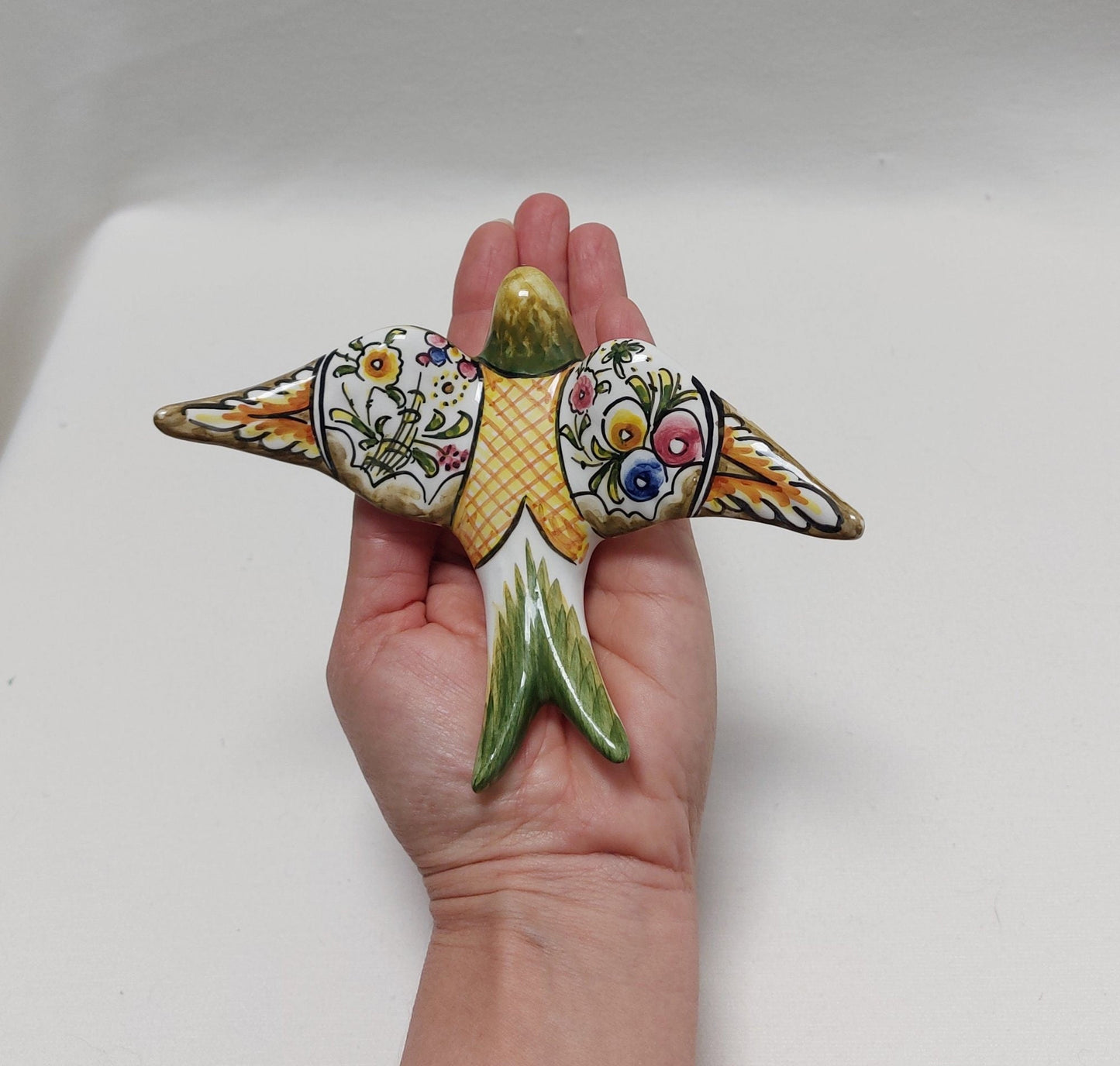 Ceramic swallow, Original Gifts, Portuguese ceramic swallow, Portuguese ceramics, Ceramic Wall Decor, Hand painted ceramic swallows,