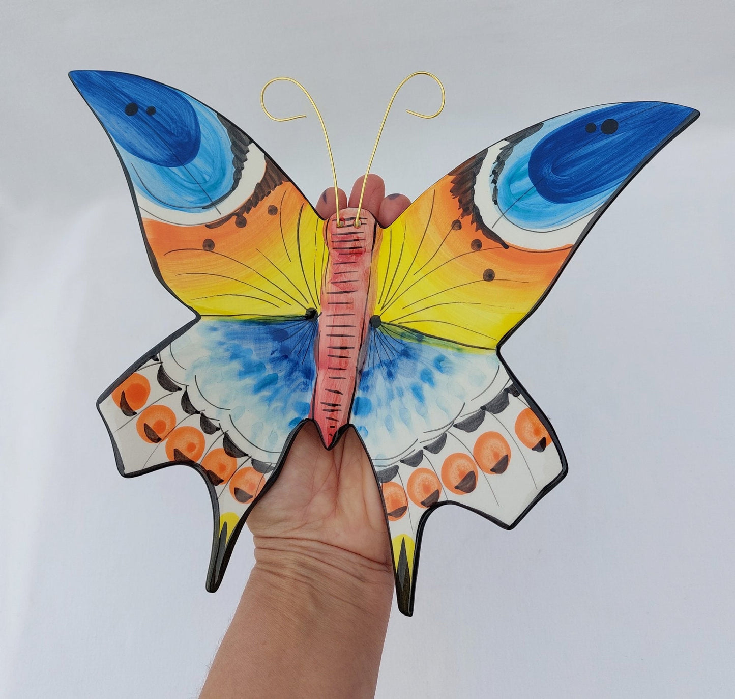 Ceramic Butterfly | Decorative Butterfly | Hand painted ceramic butterfly| Butterfly wall decoration