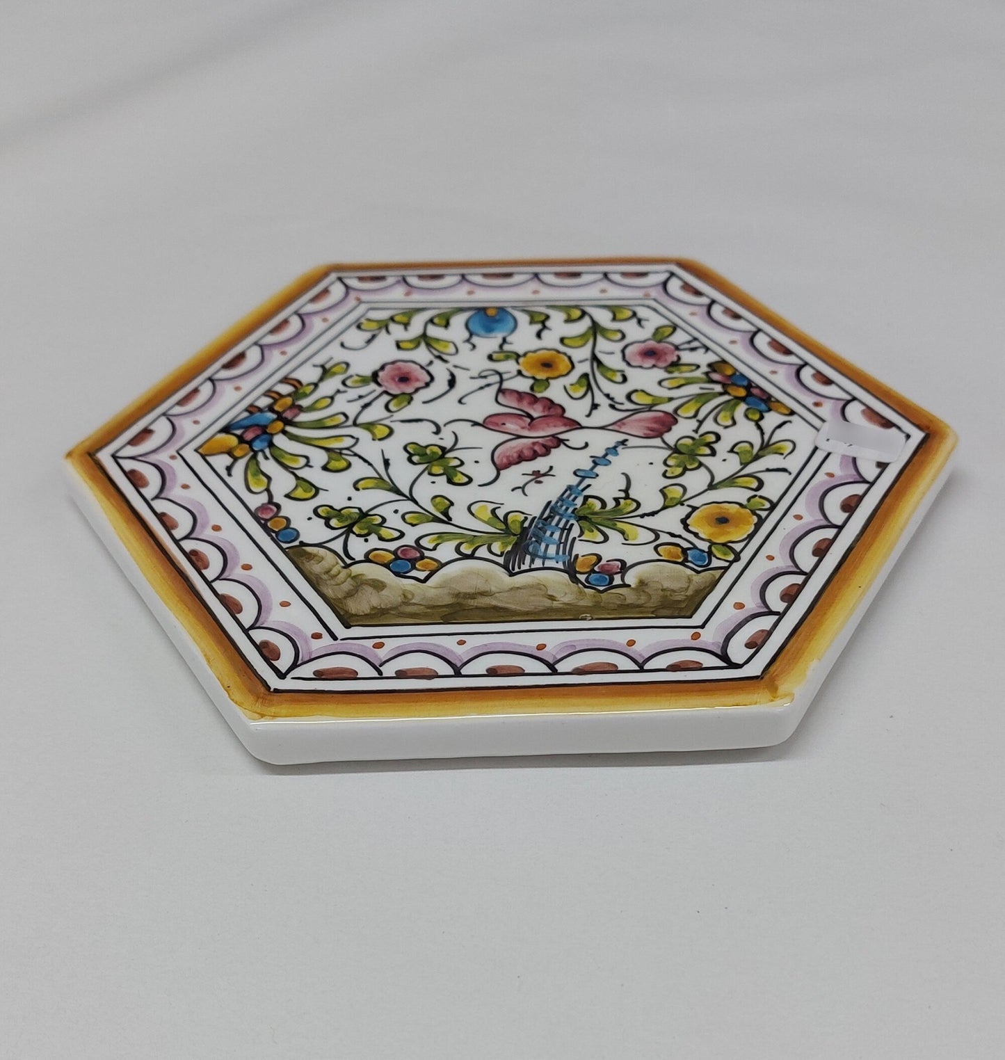Hand painted portuguese tile, Decorative Tile, Portuguese Ceramic Tile, Portuguese Tile, Portuguese Traditional Tile