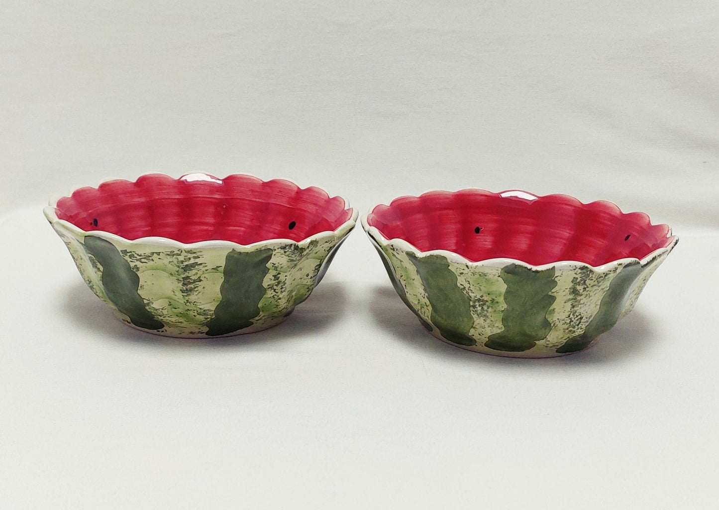 Set for 2 Ceramic Bowls, Valentines day gift, Bowl for soup, Bowl for Cereal, Ceramic Bowls set 4, Hand Painted Ceramic Bowls