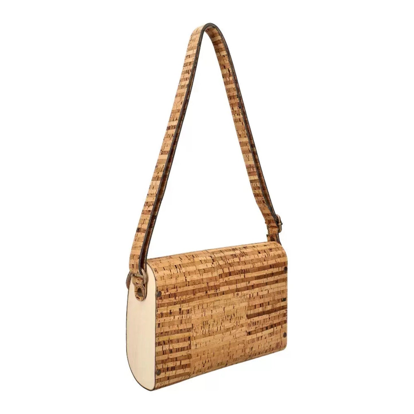 Cork and wood bag. Original gift for her. Genuine cork bag, Portuguese cork bag, Mobile Bag