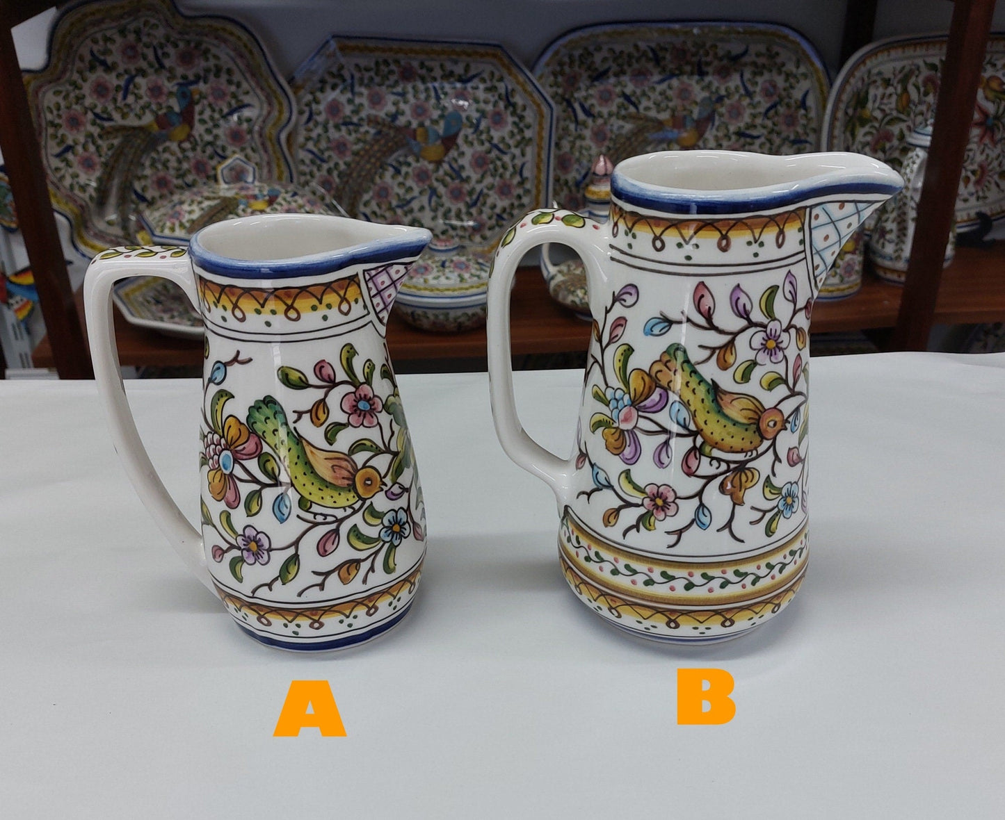 Ceramic Jugs, Ceramic Vases, Hand Painted Portuguese Ceramic, Ceramic Milk Jugs, Ceramic Coffee Jugs, Christmas Gifts, Birthday Gifts