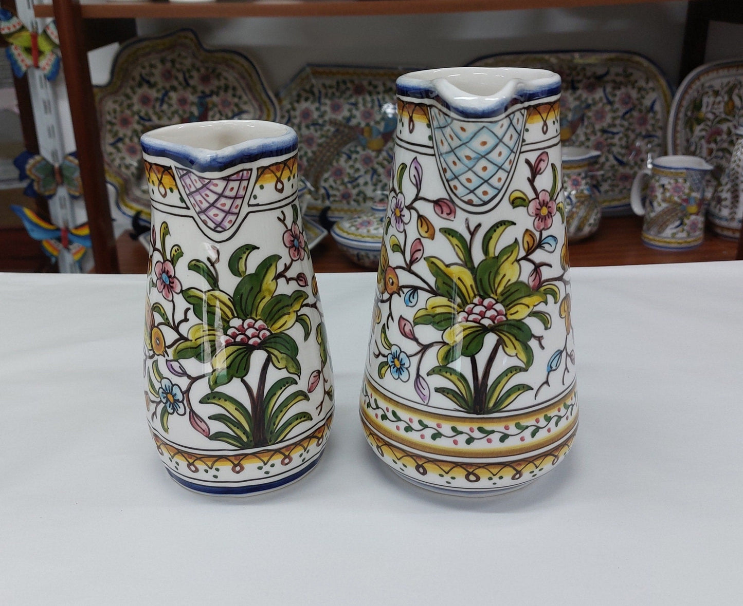 Ceramic Jugs, Ceramic Vases, Hand Painted Portuguese Ceramic, Ceramic Milk Jugs, Ceramic Coffee Jugs, Christmas Gifts, Birthday Gifts