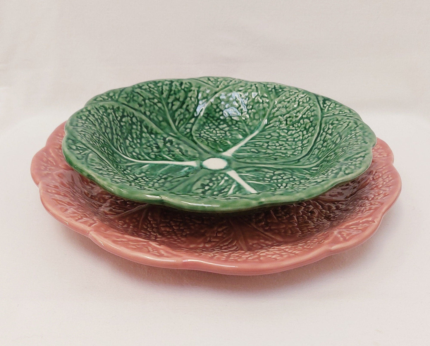 Set x6 Ceramic Plates, Ceramic Cabbage leaf design, Ceramic, Ceramic Plates, Handmade Porttery, Ceramic plate set for 6, Wedding Gift