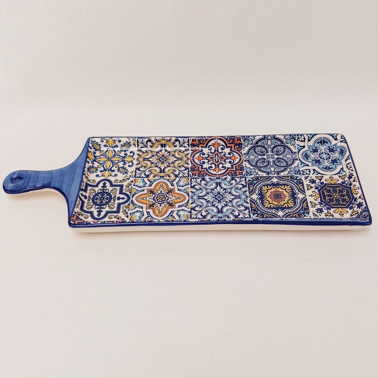 Appetizer Ceramic Tray | Tile Appetizer Table| Serving Tray | Rectangular Tray | Portuguese Dinnerware |