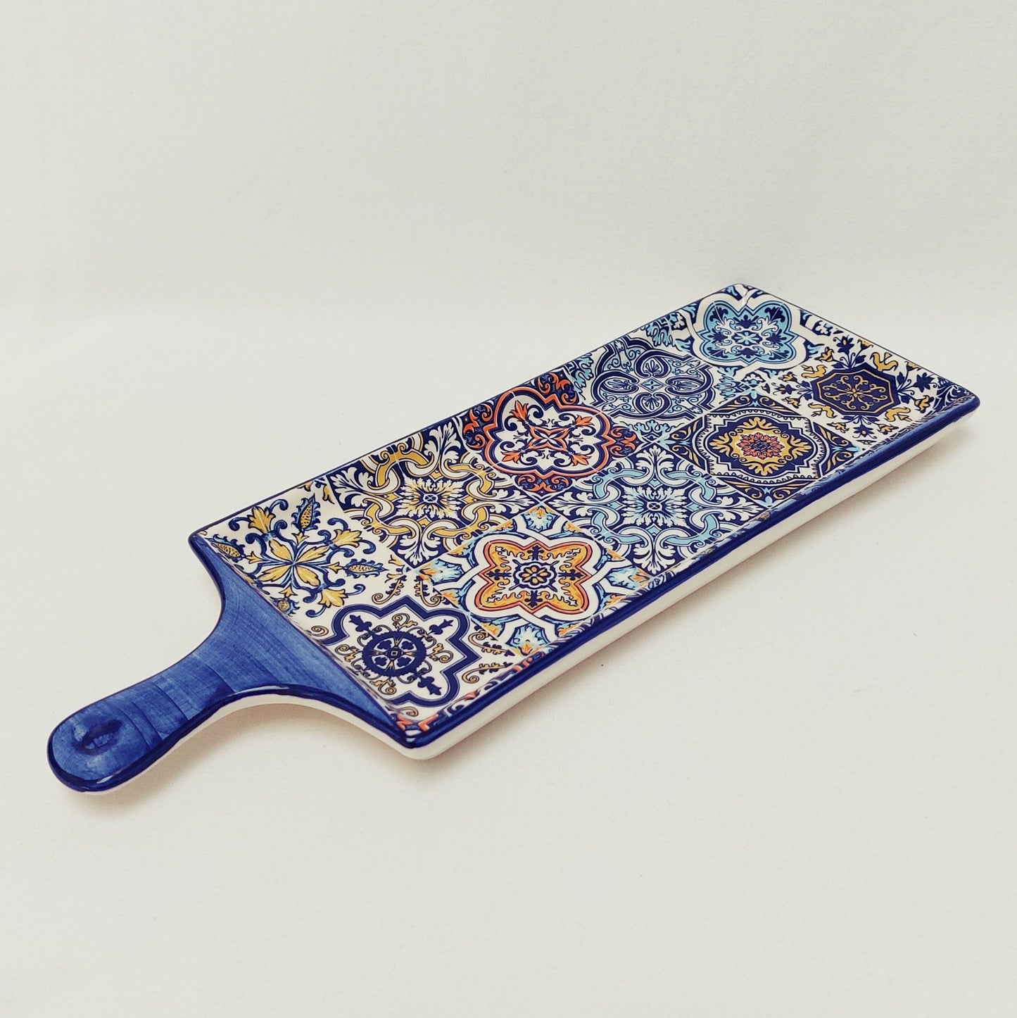 Appetizer Ceramic Tray | Tile Appetizer Table| Serving Tray | Rectangular Tray | Portuguese Dinnerware |