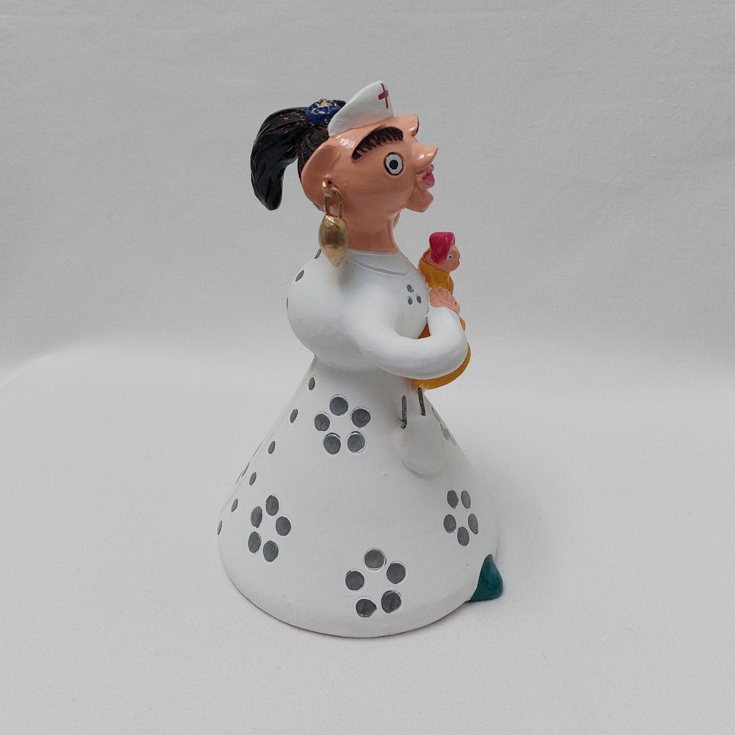 Nurse Figure, Original Christmas Gift, Nurse Gift, Figurado de Barcelos, Decorative Clay Doll, Typical Portuguese Pottery