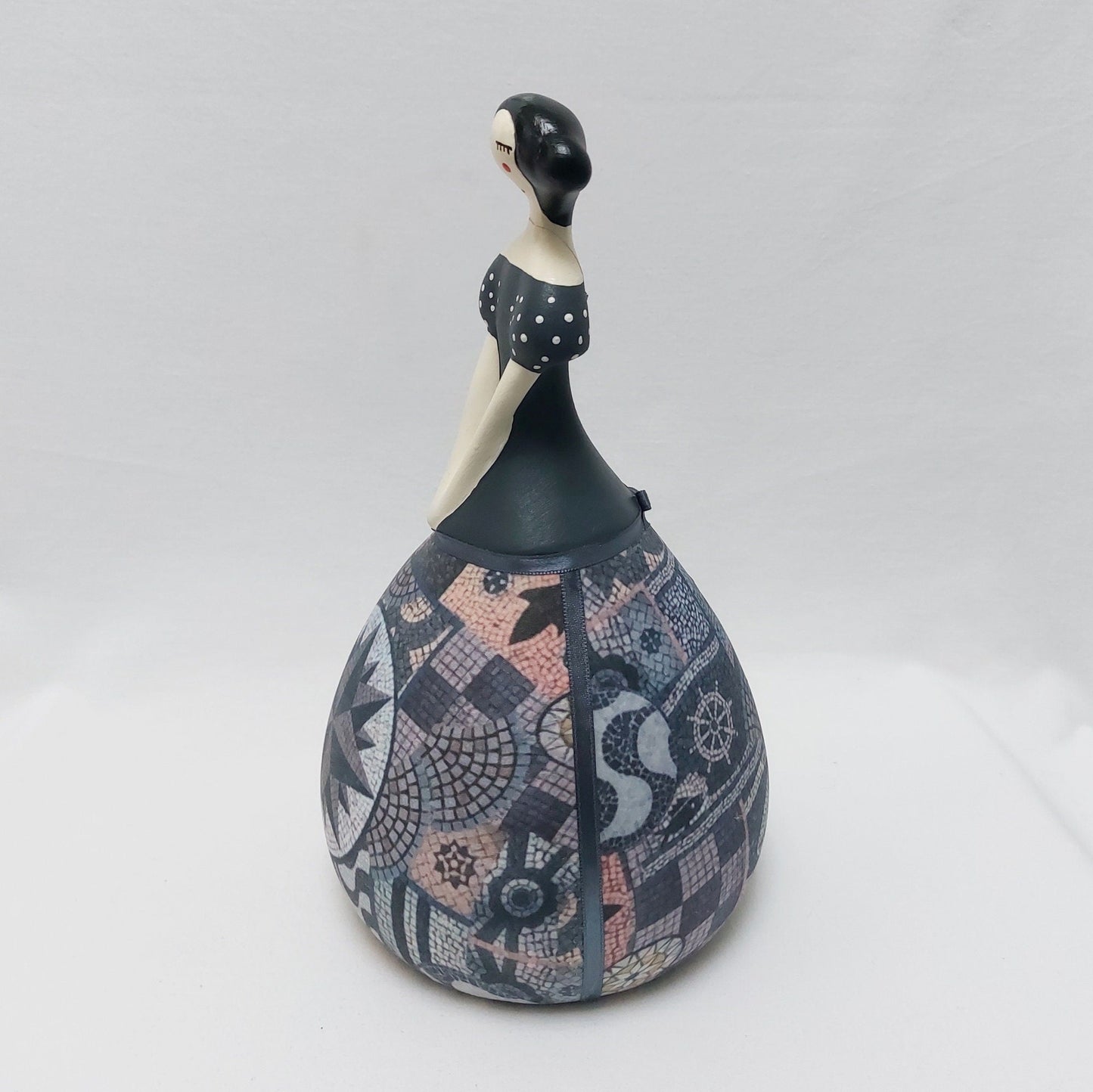Portuguese Tile Figure, Decorative Tile figurine, Original Christmas Gift, Decorative ceramic doll, Typical Portuguese decorative Pottery