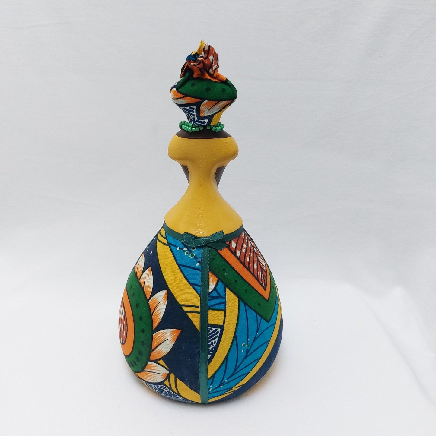 African Ethnic Figurine, Decorative Ceramic figurine, Christmas Gift, Decorative Ceramic doll, Typical Portuguese decorative Pottery