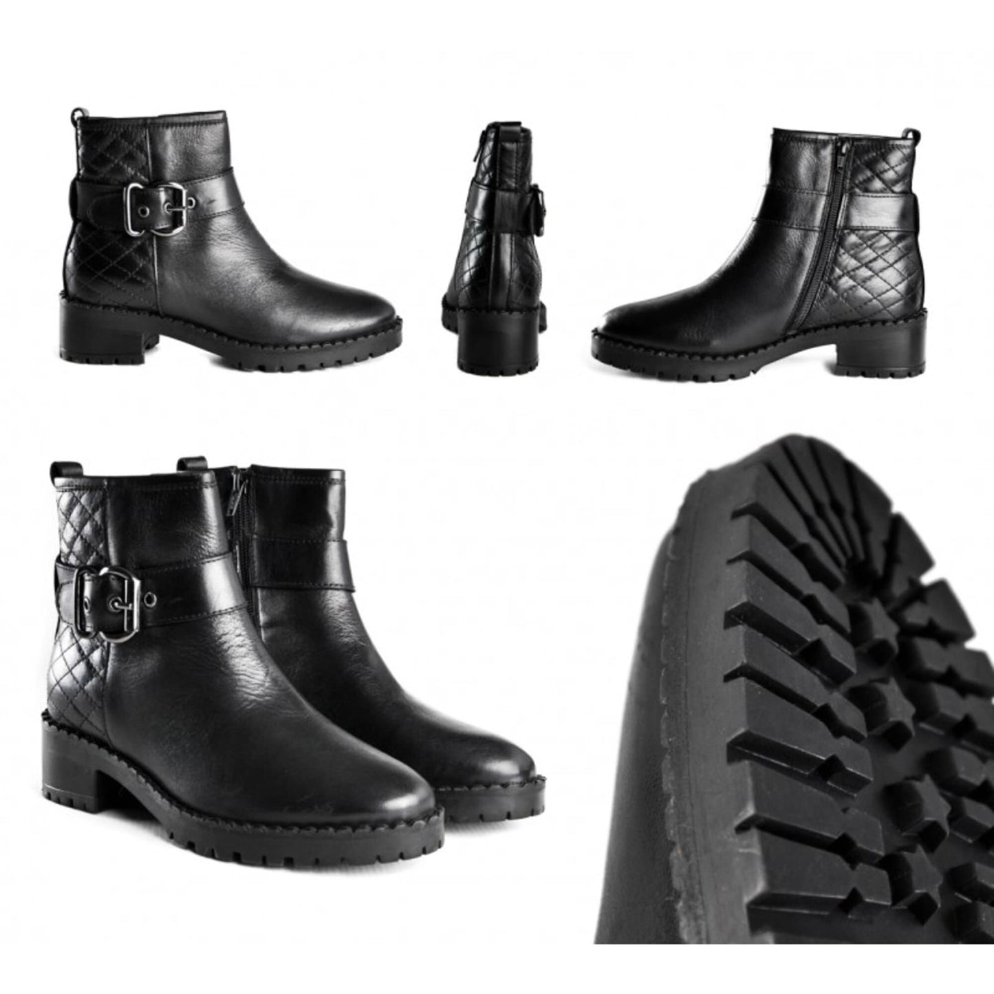 Women's Ankle Boots with Zipper, LIMITED EDITION, Ankle boots with laces, Women's Black Ankle Boots