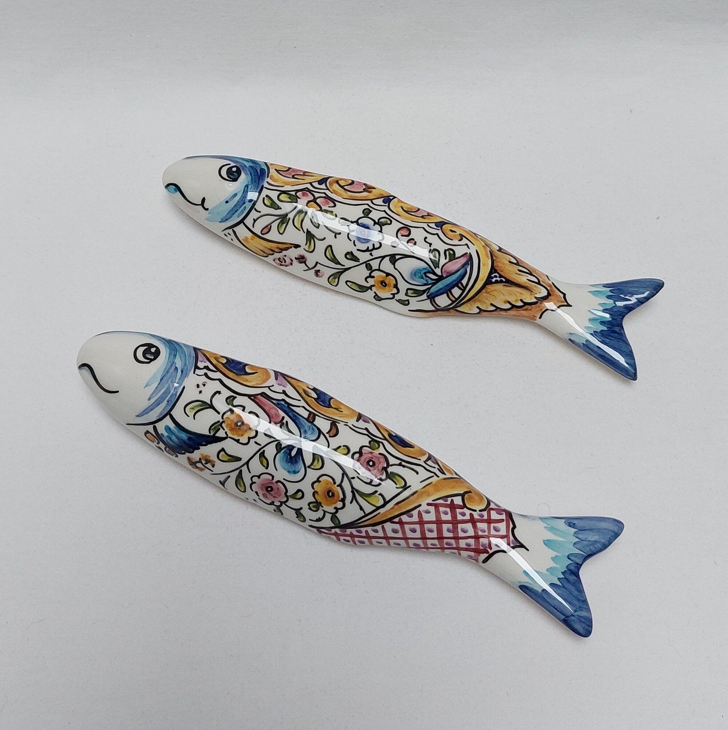 Ceramic sardines Set of 2, Portuguese sardines, sardines, sardines wall decoration, traditional ceramic, Portuguese ceramic