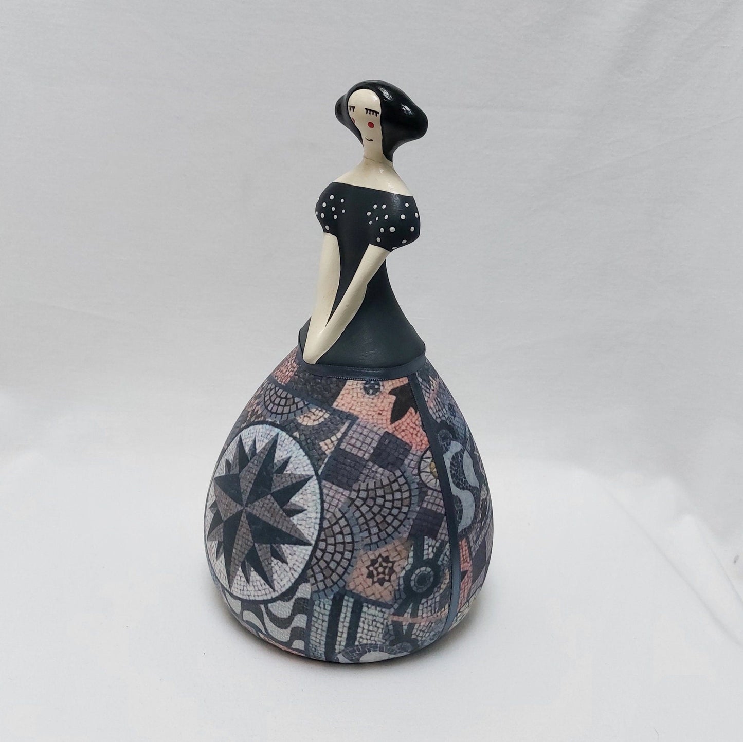 Portuguese Tile Figure, Decorative Tile figurine, Original Christmas Gift, Decorative ceramic doll, Typical Portuguese decorative Pottery