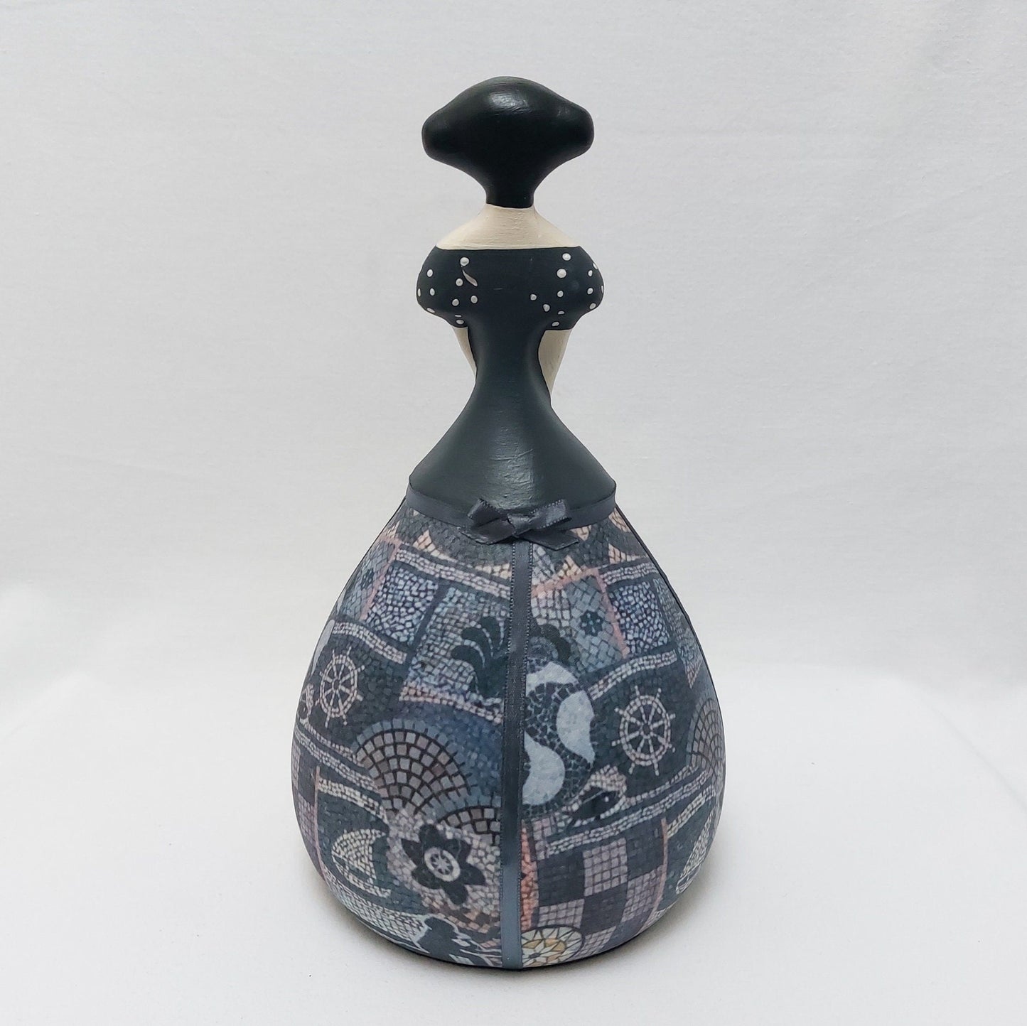 Portuguese Tile Figure, Decorative Tile figurine, Original Christmas Gift, Decorative ceramic doll, Typical Portuguese decorative Pottery