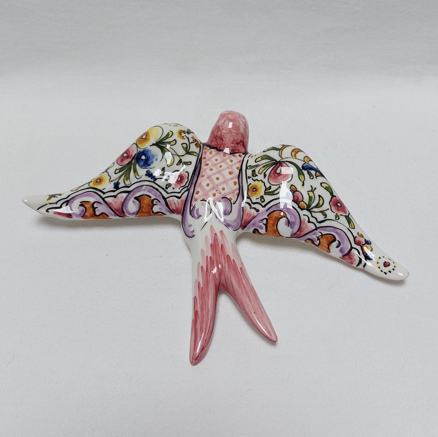 Ceramic swallow, Portuguese ceramic swallow, Portuguese ceramics, Ceramic Wall Decor , Hand painted ceramic swallows,
