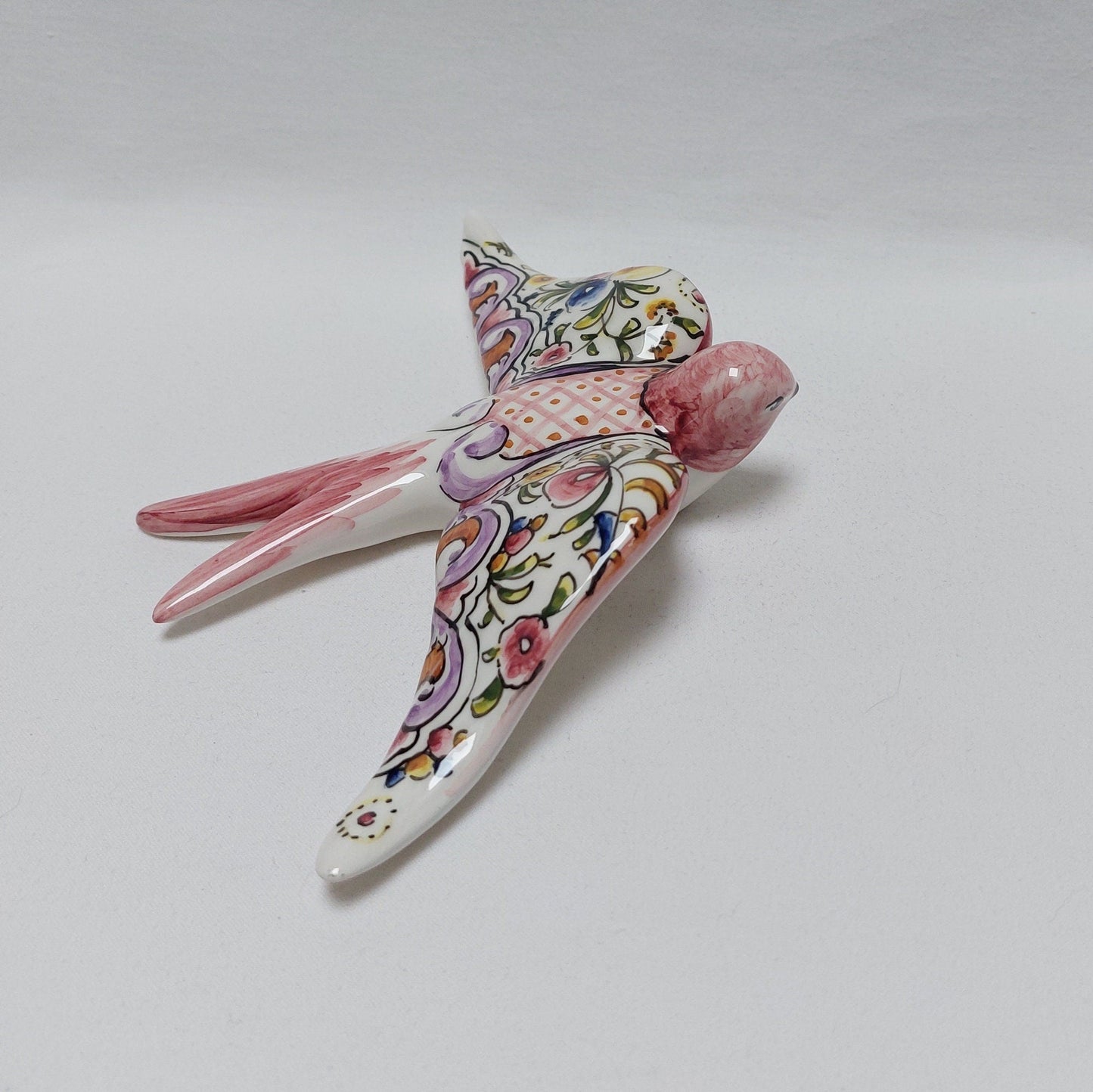 Ceramic swallow, Portuguese ceramic swallow, Portuguese ceramics, Ceramic Wall Decor , Hand painted ceramic swallows,