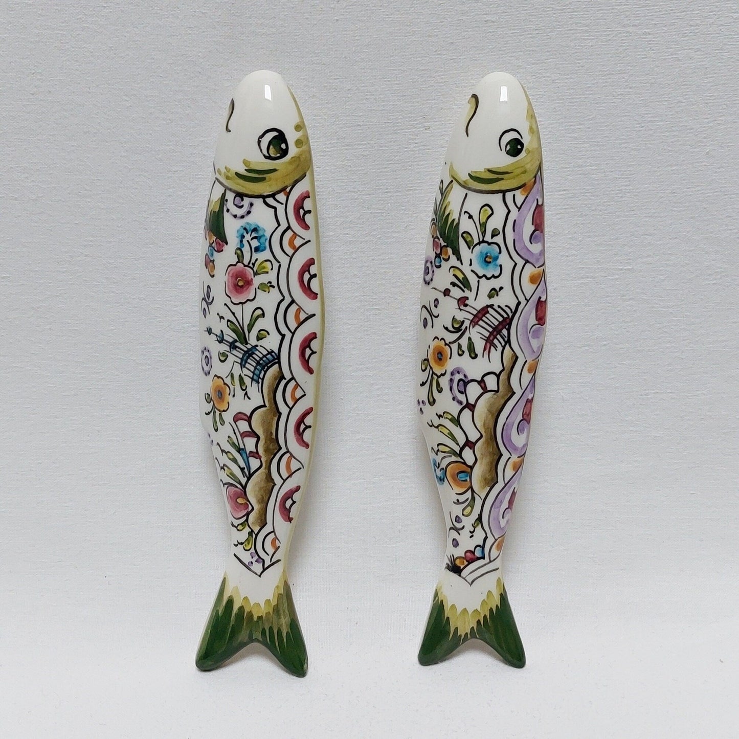 Ceramic sardines Set of 2, Portuguese sardines, sardines, sardines wall decoration, traditional ceramic, Portuguese ceramic