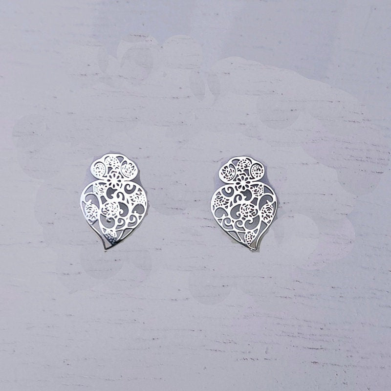 Portuguese Filigree Hand Made Earrings| Stainless steel Earrings| Mother's Day gift| Valentine's Day gifts| Gifts Her
