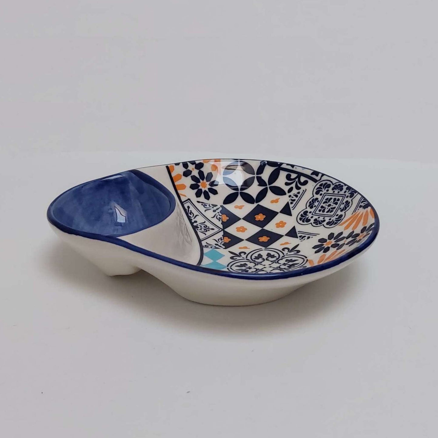Portuguese olive dish, Spice dish, Ceramic Tile Olive dish, Appetizer dish, Portuguese saucer olive, Portuguese dish for olives and pits