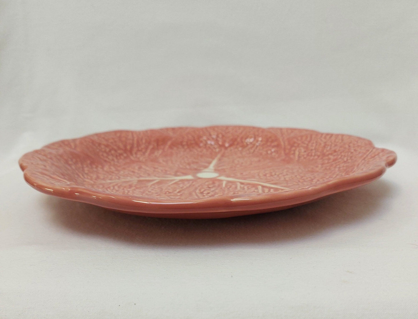 Set x6 Ceramic Plates, Ceramic Cabbage leaf design, Handmade Porttery, Old Rose Ceramic plate set for 6, Wedding Gift