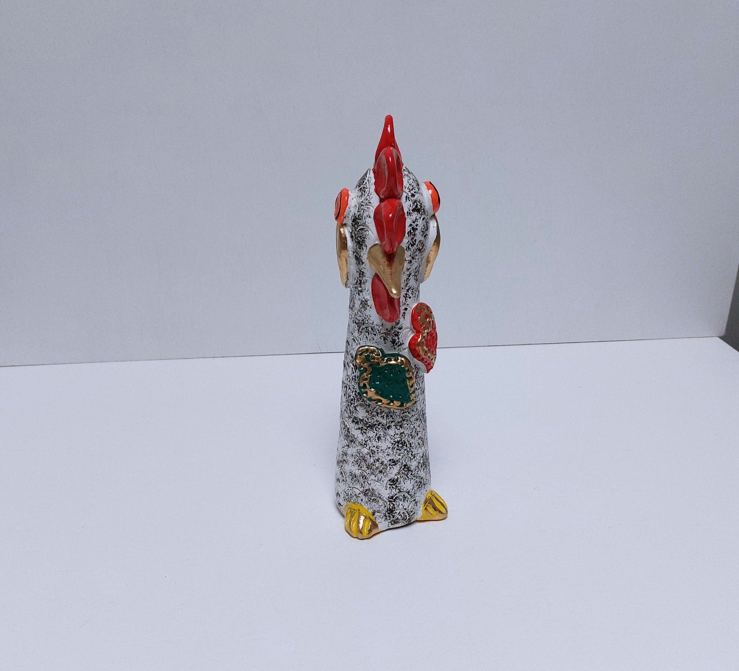 Portuguese Rooster | Barcelos Rooster | Hand Painted Ceramic Rooster | Singular Christmas Gift|Multicolor Portuguese Rooster|Unique piece