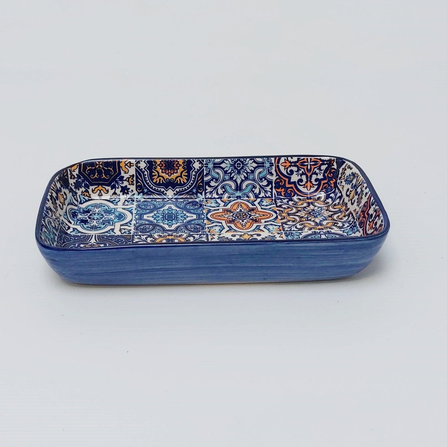 Jewelry tray, Decorative tray, Jewelry tray, Decorated oval tray for the bathroom| Ceramic soap dish