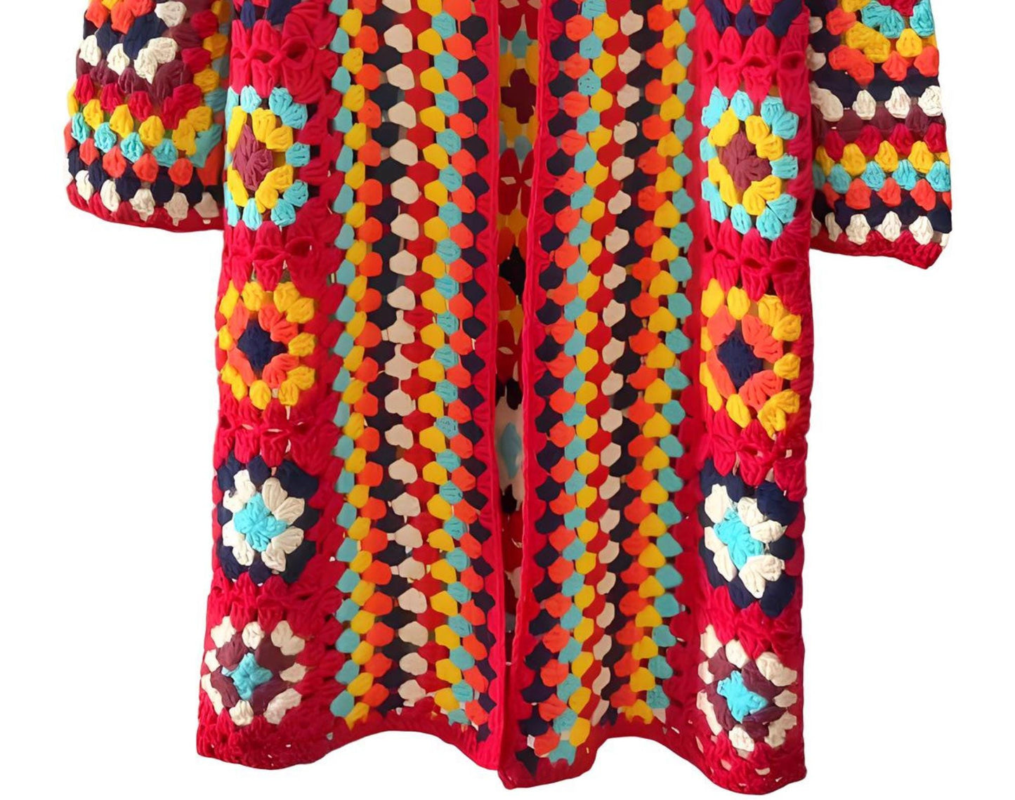 Granny square cardigan, Cotton Crochet Cardigan, Handmade Cardigan, Christmas singular Gifts, Gifts for her
