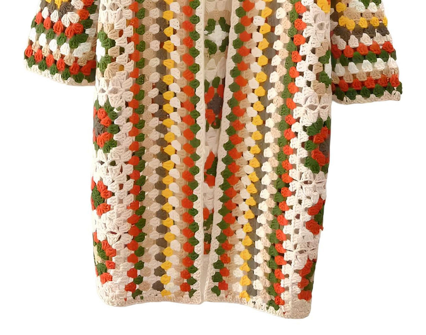 Granny square cardigan, Cotton Crochet Cardigan, Handmade Cardigan, Christmas singular Gifts, Gifts for her