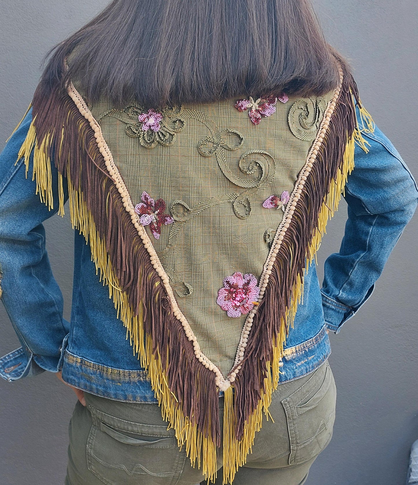 Customised denim jacket | Hand made Customized Denim Jacket|Limited edition custom jacket | Custom jacket for her | Christmas gift