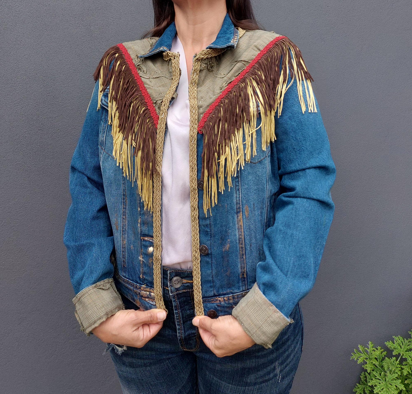Customised denim jacket | Hand made Customized Denim Jacket|Limited edition custom jacket | Custom jacket for her | Christmas gift