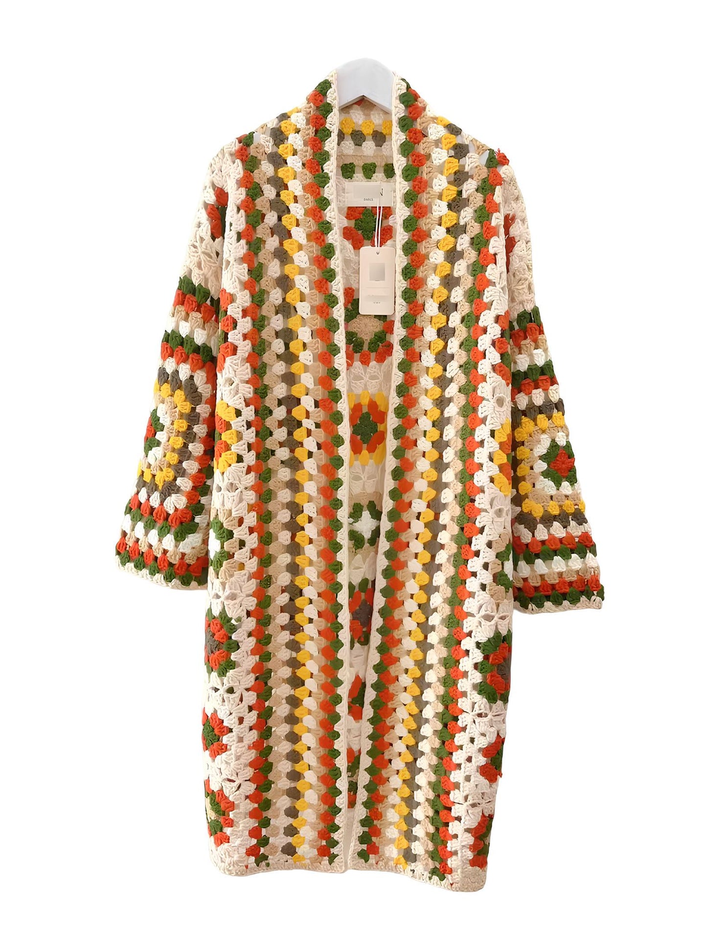 Granny square cardigan, Cotton Crochet Cardigan, Handmade Cardigan, Christmas singular Gifts, Gifts for her