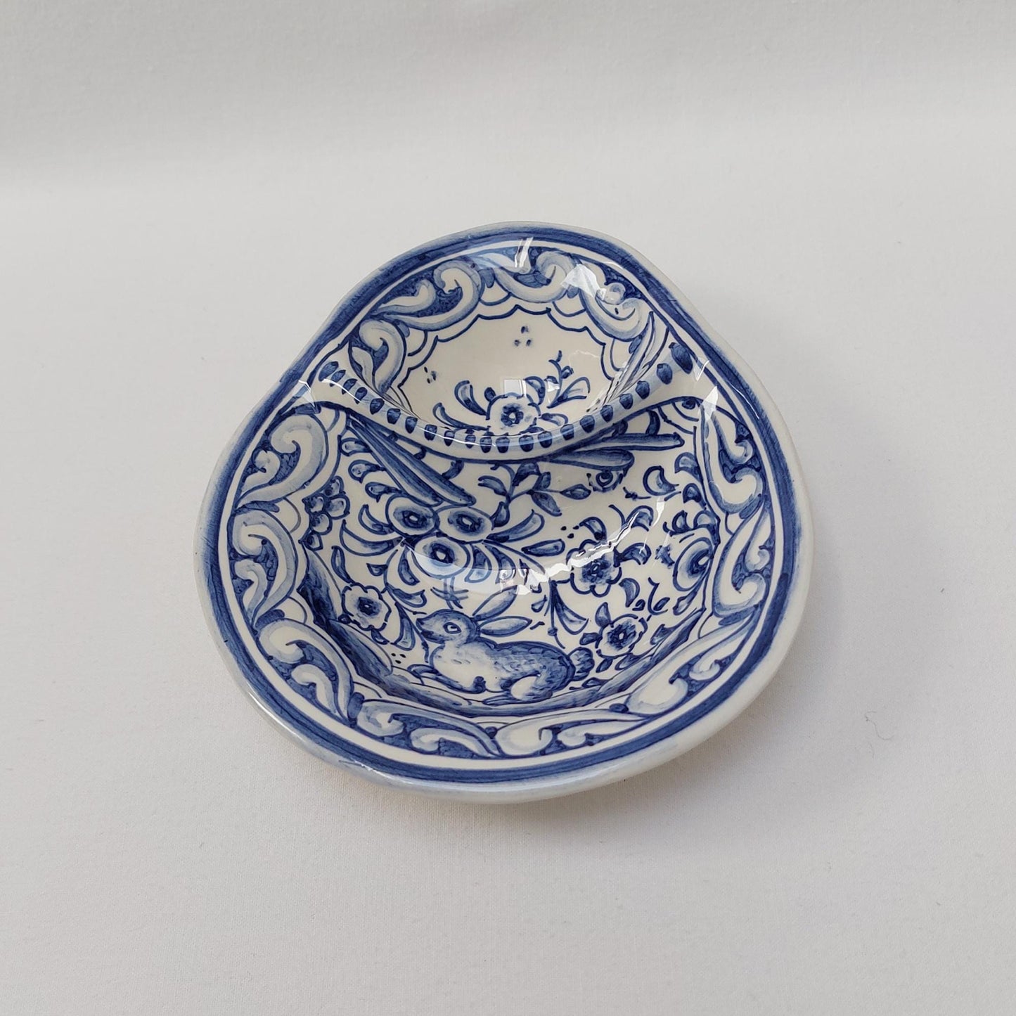 Portuguese Ceramic Olive Dish, Coimbra Design, Appetizer Plate