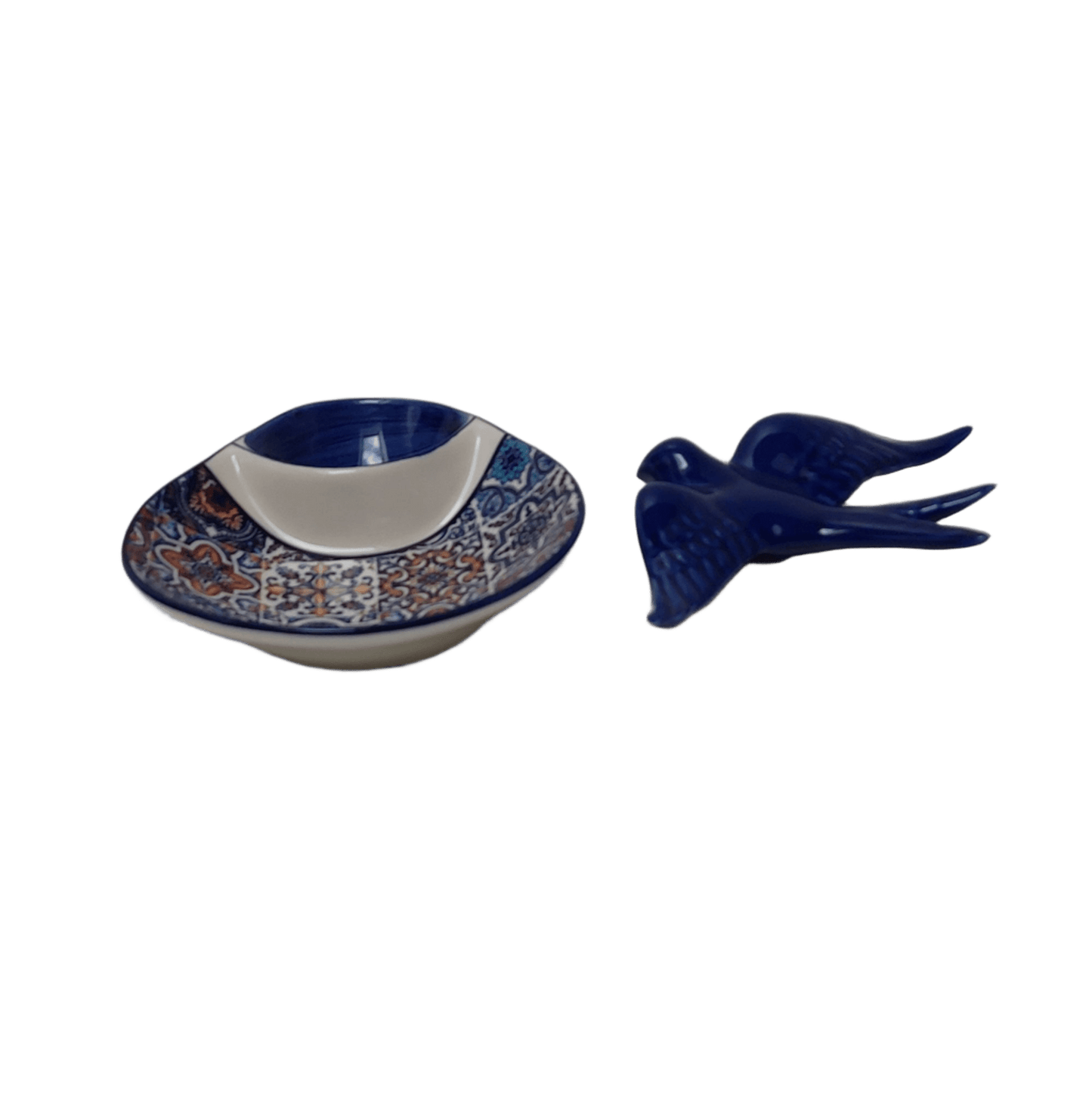 Portuguese olive dish, Portuguese Gift, Ceramic Tile Olive dish, Appetizer dish, Portuguese Ceramic Swallow, Portuguese dish for olives pits