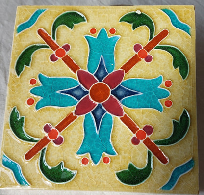 Hand painted portuguese tile, Portuguese Ceramic Tile, Portuguese Tile, Portuguese Traditional Tile,