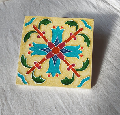 Hand painted portuguese tile, Portuguese Ceramic Tile, Portuguese Tile, Portuguese Traditional Tile,