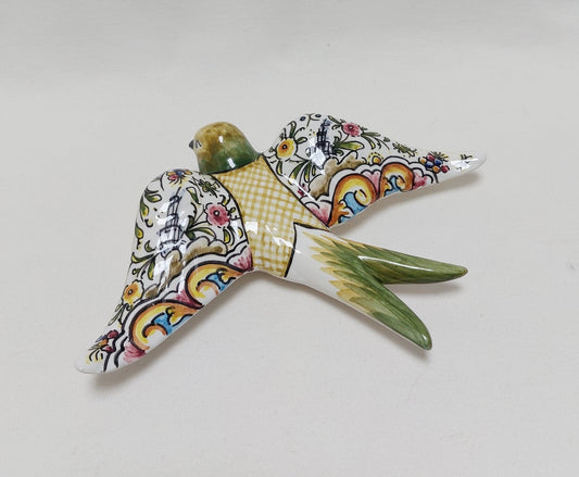 Ceramic swallow, Portuguese ceramic swallow, Portuguese ceramics, Ceramic Wall Decor , Hand painted ceramic swallows,